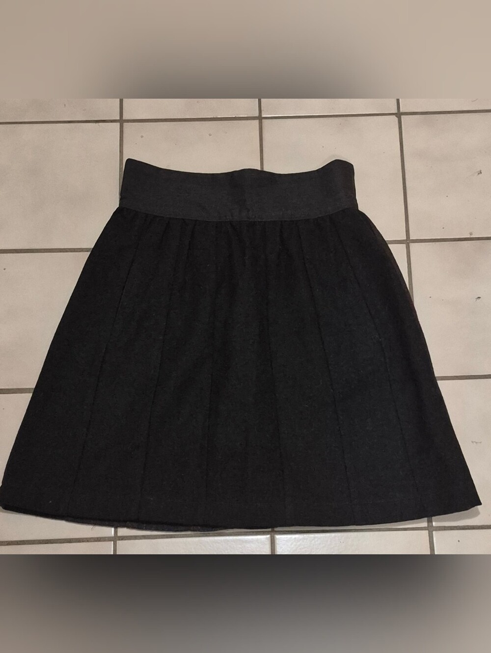 Handcut by Preloved Butterfield Upcycled Wool Skirt XS Made in Canada
